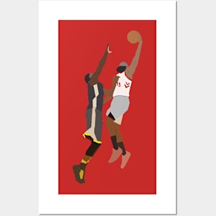 James Harden - Dunk on Draymond Green Posters and Art